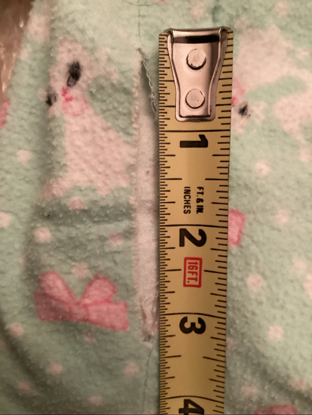 Women's Mint Flannel Pajama Set with Pink Accents(white kitties with pink bows) - Picture 6 of 10